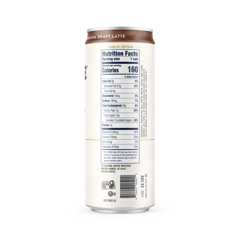 La Colombe Mocha Draft Latte 11oz Can