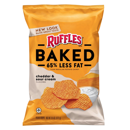 Ruffles Baked Cheddar & Sour Cream Potato Chips 6.25oz