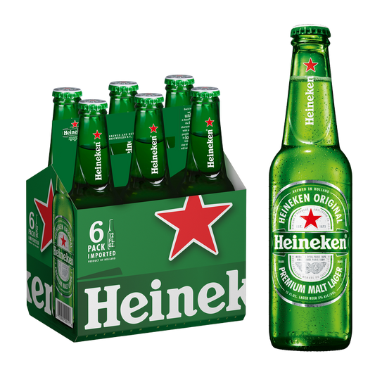 Heineken 6pk 12oz Btl 5.0% ABV