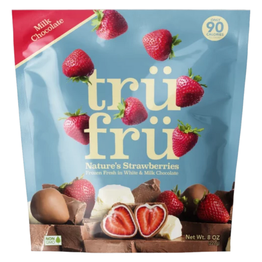 Tru Fru Natures Strawberries Hyper Chilled in White & Milk Chocolate