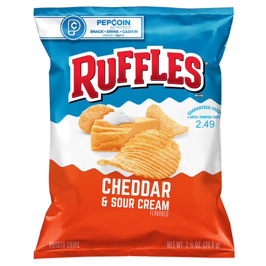 Ruffles Cheddar & Sour Cream Potato Chips 2.5oz