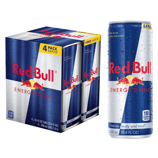 Red Bull Energy Drink, 8.4 Fl Oz (4 pack)