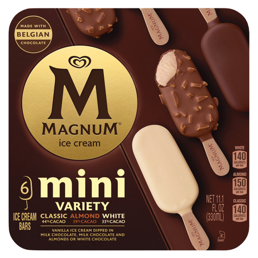 Magnum Mini Variety Classic, Almond, White Ice Cream Bars 6ct