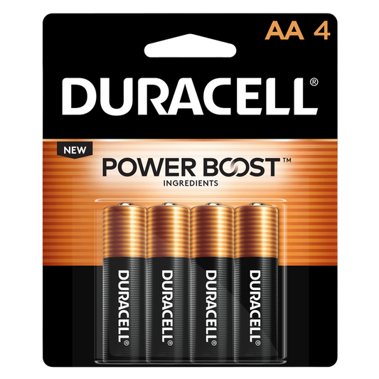 4ct Duracell 4ct Coppertop AA Battery