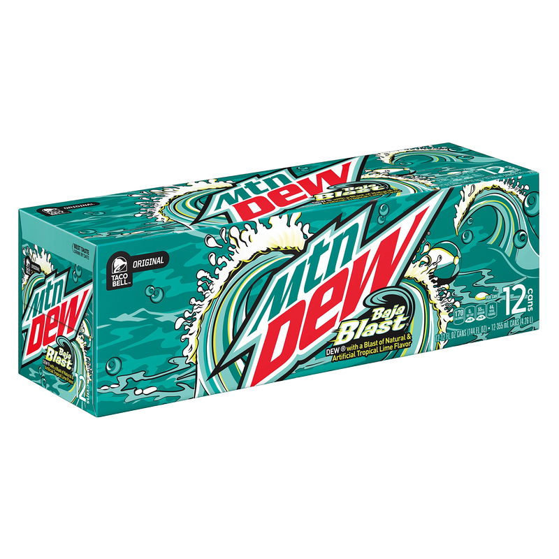 Mountain Dew Baja Blast 12pk 12oz Can