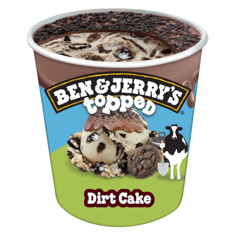 Ben & Jerry's Dirt Cake Topped Ice Cream Pint