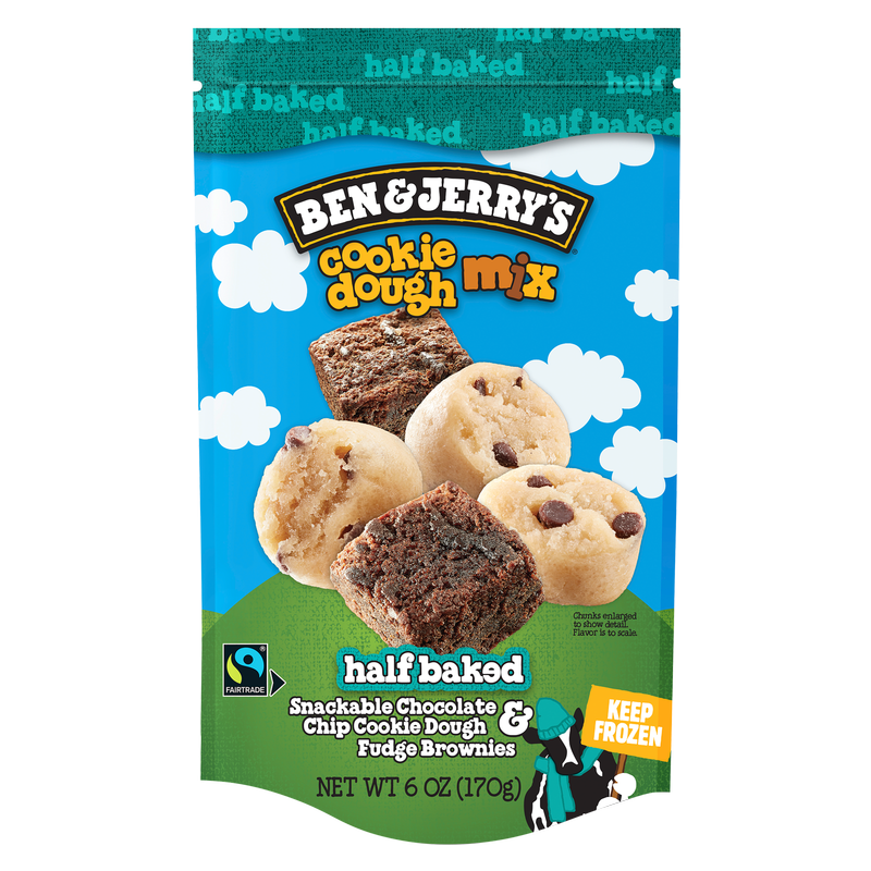 Ben & Jerry's Frozen Half Baked Dough Chunks 6oz