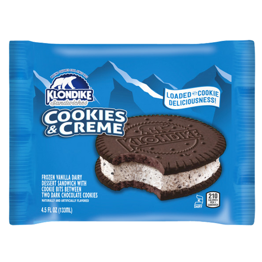 Klondike Cookies & Cream Ice Cream Sandwich 1ct