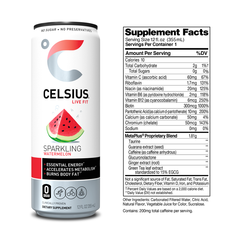 CELSIUS Sparkling Variety Pack, Essential Energy Drink 12pk 12oz Can