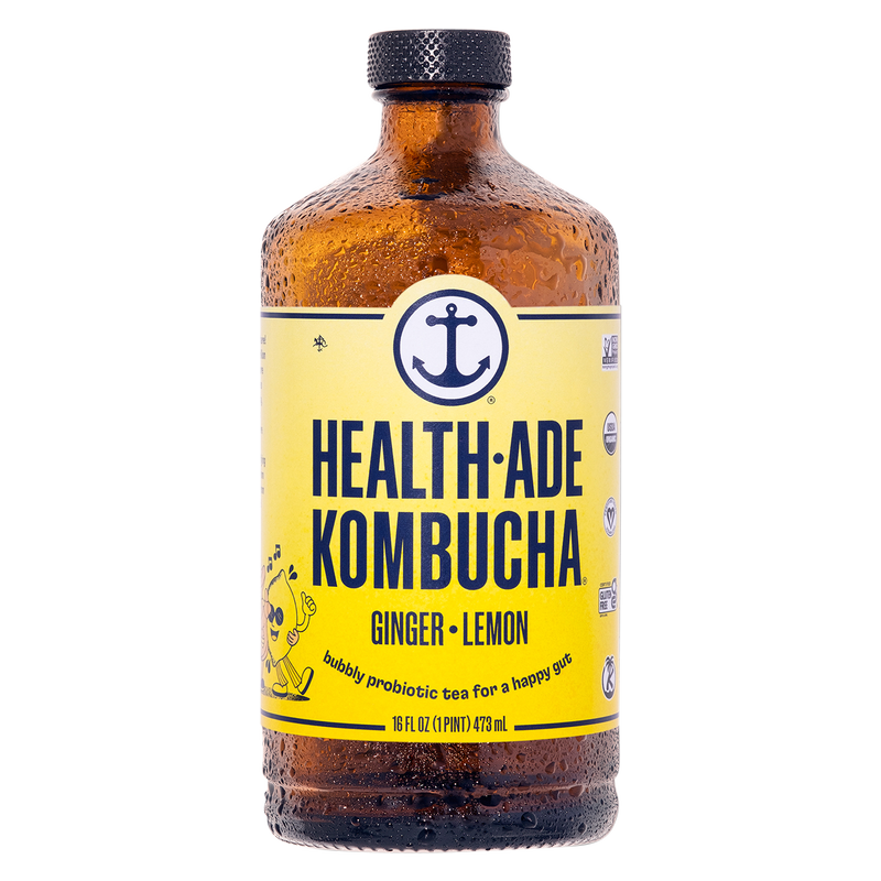 Health-Ade Ginger Lemon Kombucha 16oz Btl