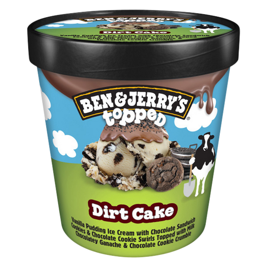 Ben & Jerry's Dirt Cake Topped Ice Cream Pint