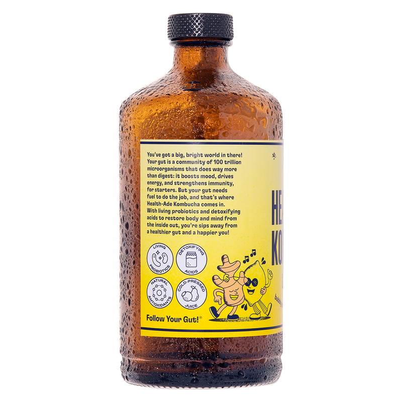 Health-Ade Ginger Lemon Kombucha 16oz Btl