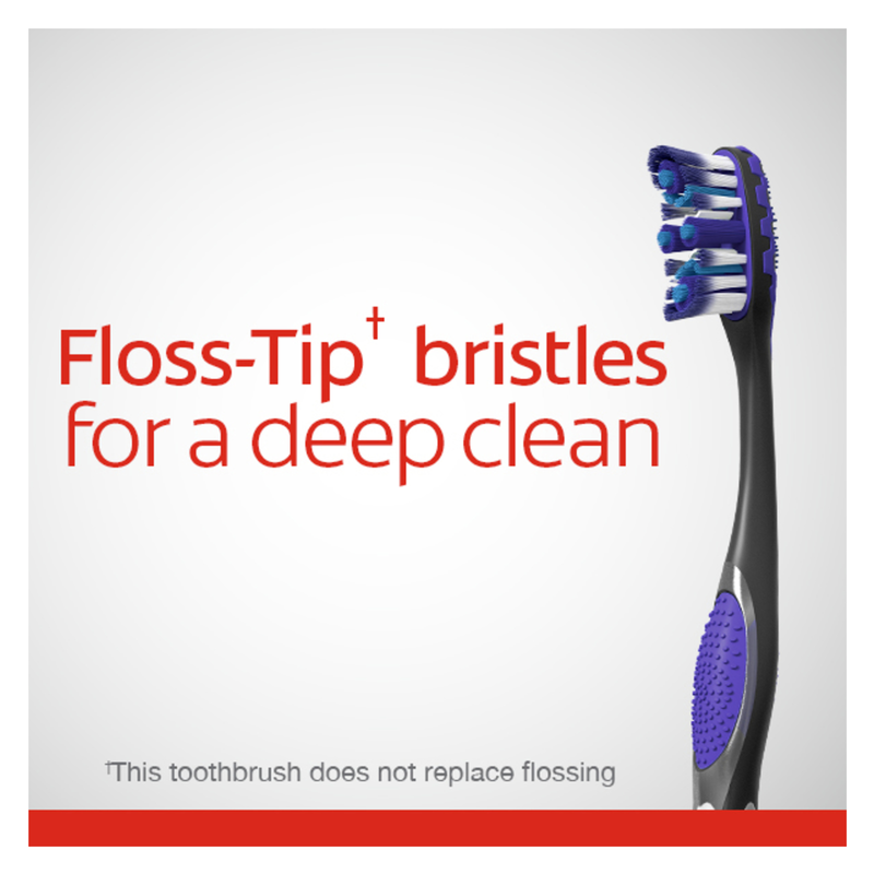 Colgate 360 Floss Tip Advanced Medium Toothbrush 2ct