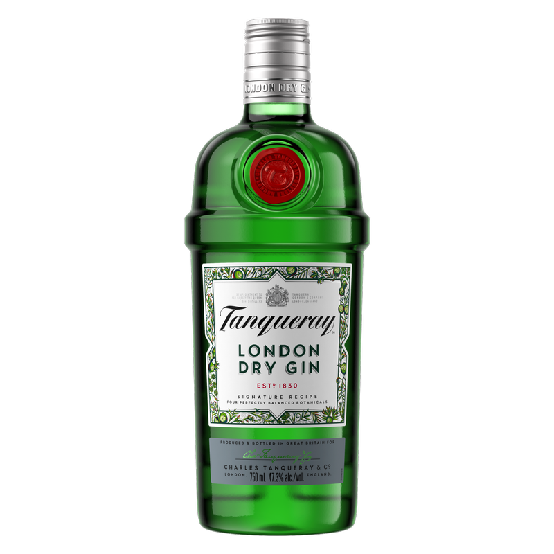 Tanqueray London Dry Gin, 750 mL (94.6 Proof)