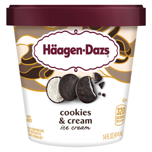 Haagen-Dazs Cookies & Cream Ice Cream Pint