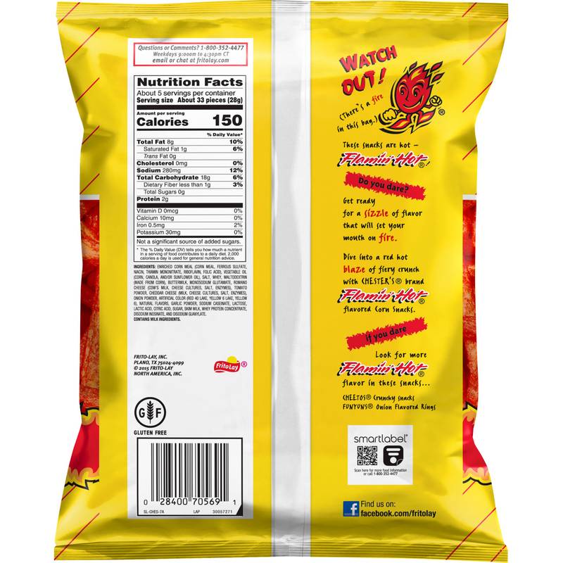 Chester's Flamin' Hot Fries 5.25oz