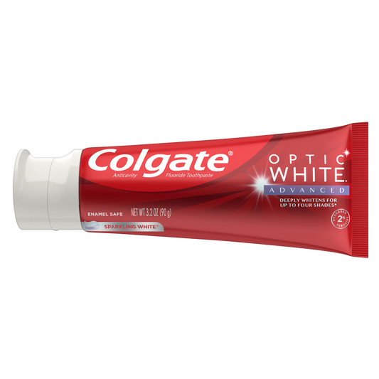 Colgate Optic White Advanced Teeth Whitening Sparkling White Toothpaste 3.2oz