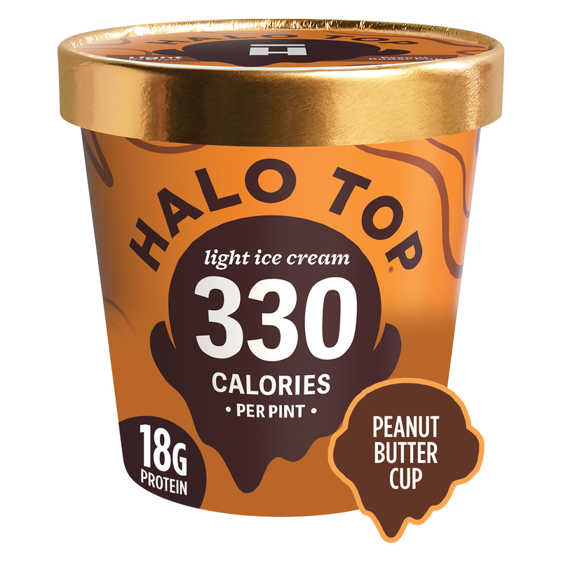 Halo Top Peanut Butter Cup Ice Cream Pint