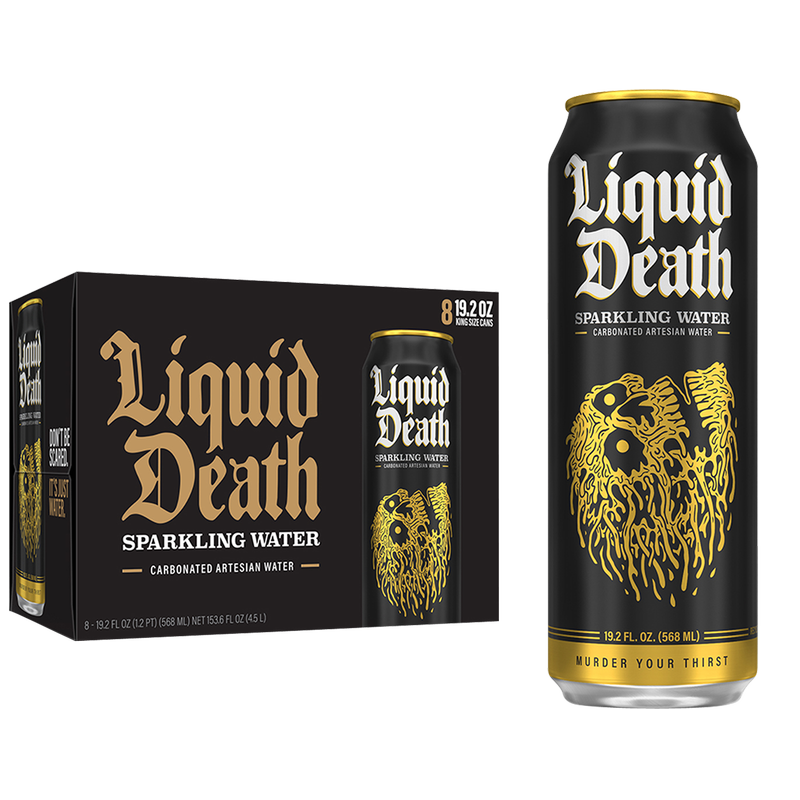 Liquid Death Sparkling Water 8pk 19.2oz Can